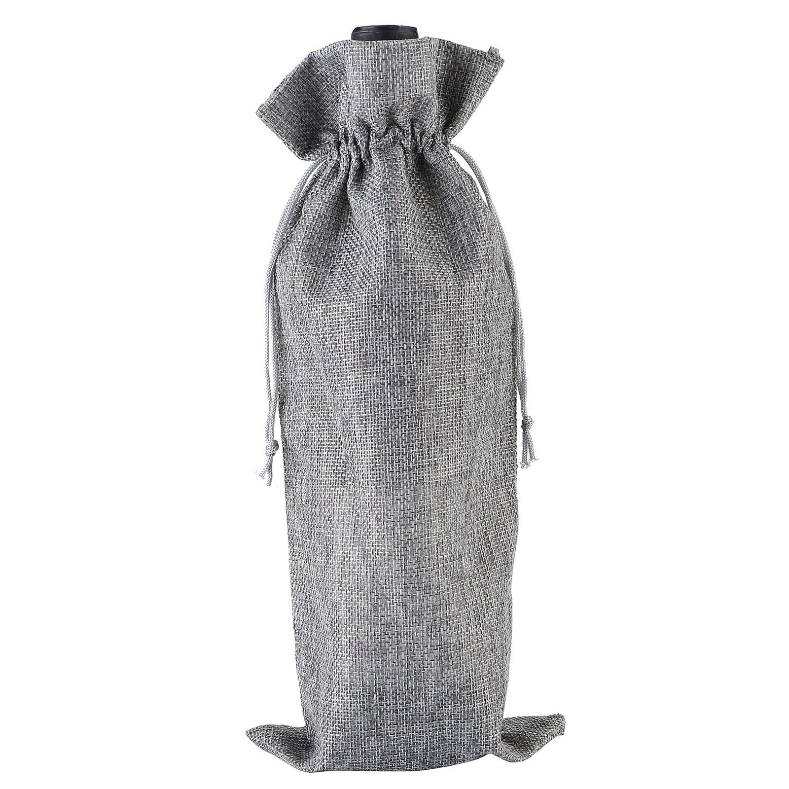 10 x Linen Wine Bottle Bags with Drawstring - Image 16