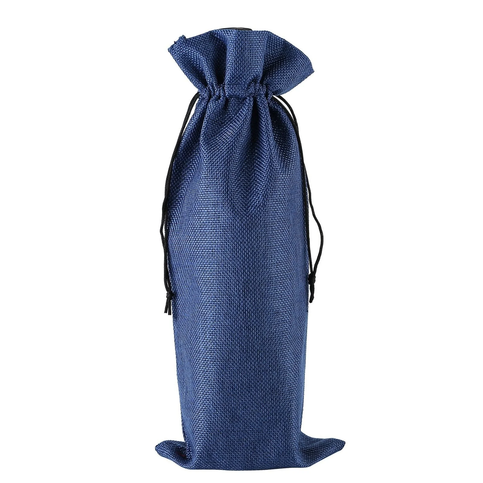 10 x Linen Wine Bottle Bags with Drawstring - Image 23