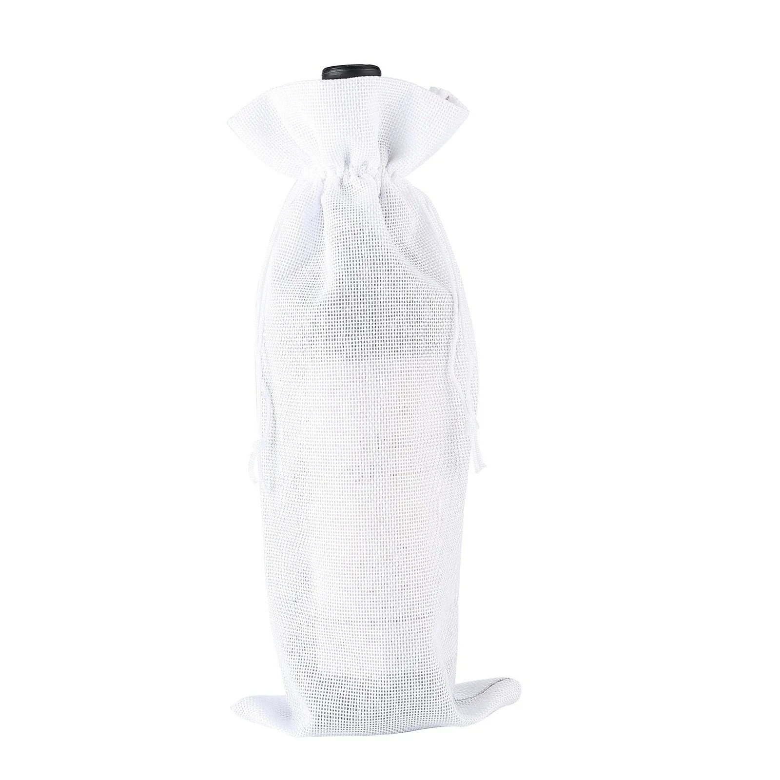 10 x Linen Wine Bottle Bags with Drawstring - Image 50