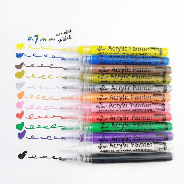 12/28/80Colours Set Acrylic Paint Marker Pens - Image 10