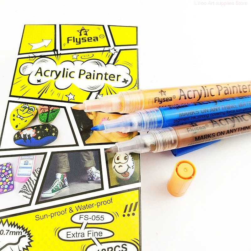 12/28/80Colours Set Acrylic Paint Marker Pens - Image 4