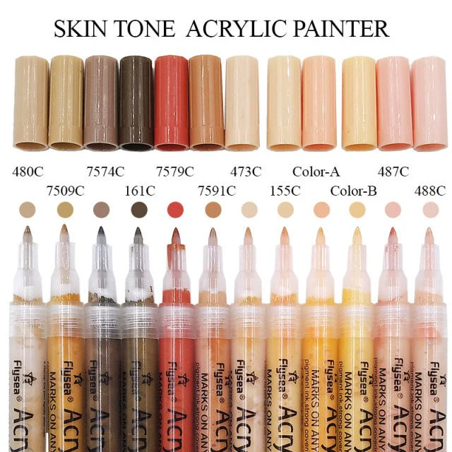 12/28/80Colours Set Acrylic Paint Marker Pens - Image 5