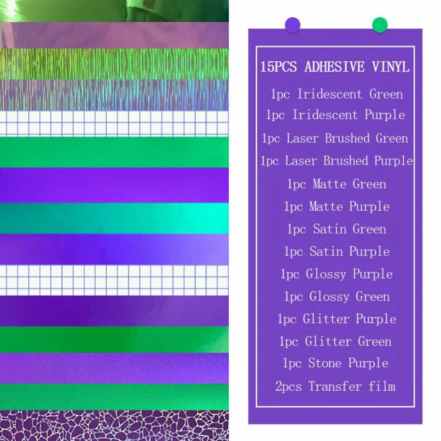 15 Sheet Adhesive Craft Vinyl Bundles - Image 15