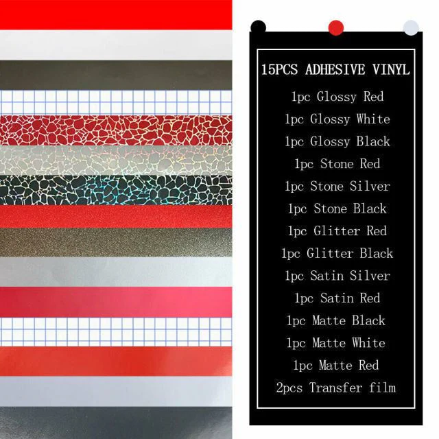 15 Sheet Adhesive Craft Vinyl Bundles - Image 17