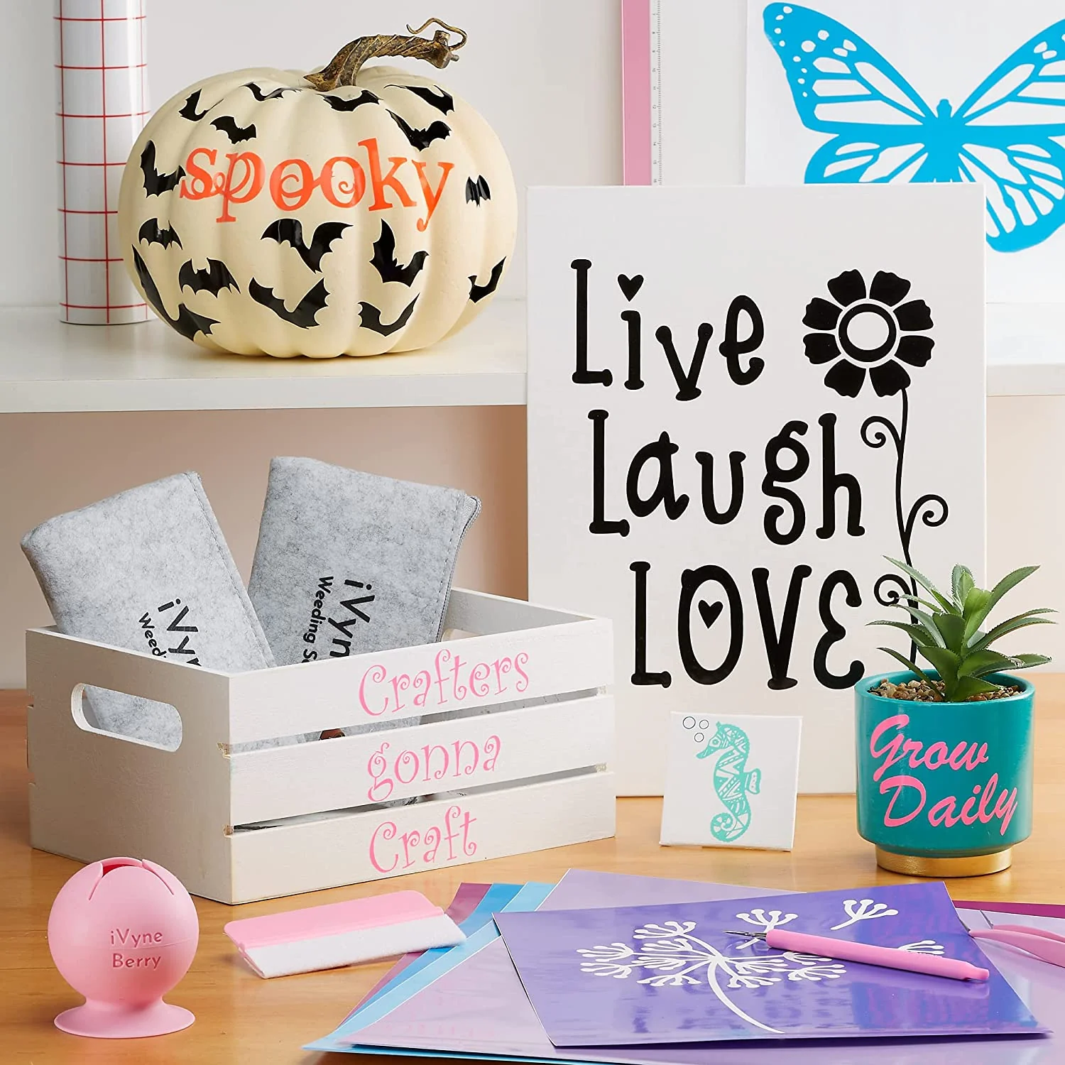 18 Sheets Permanent Adhesive Vinyl Starter Bundle - Image 3