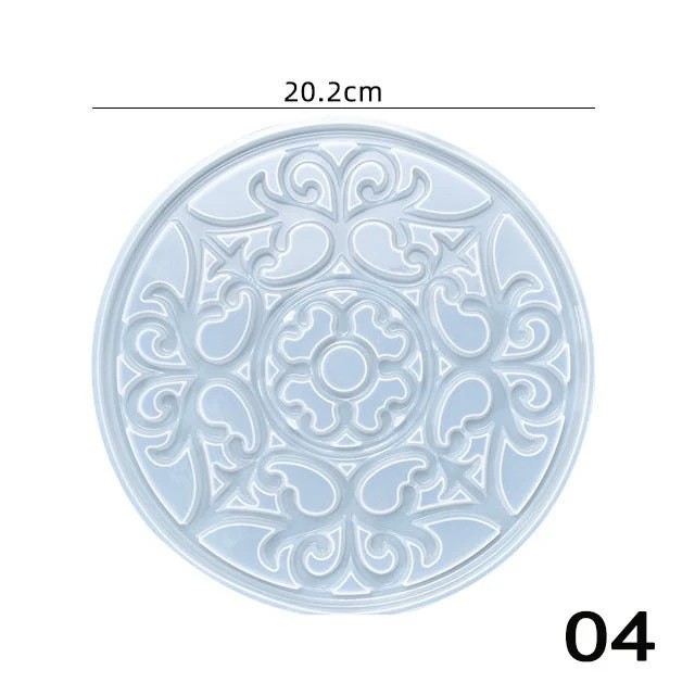 20cm Round Silicone Mandala Coaster Mould - Image 5