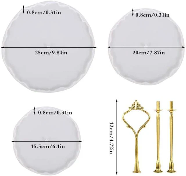 3 Layer Cupcake Stand Silicone Epoxy Mould Kit - Image 7