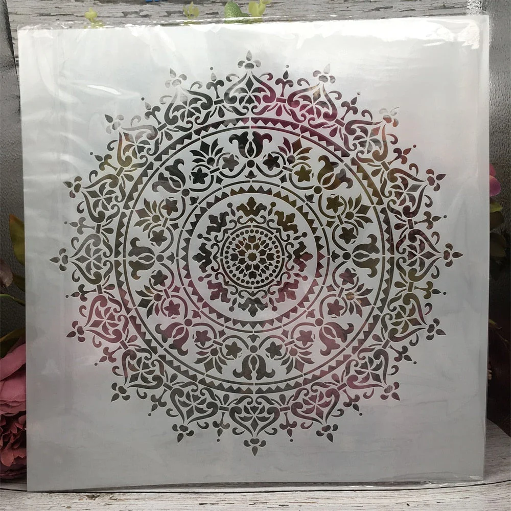 30 x 30cm Classic Geometry Mandala Stencils - 4 Pack - Image 3