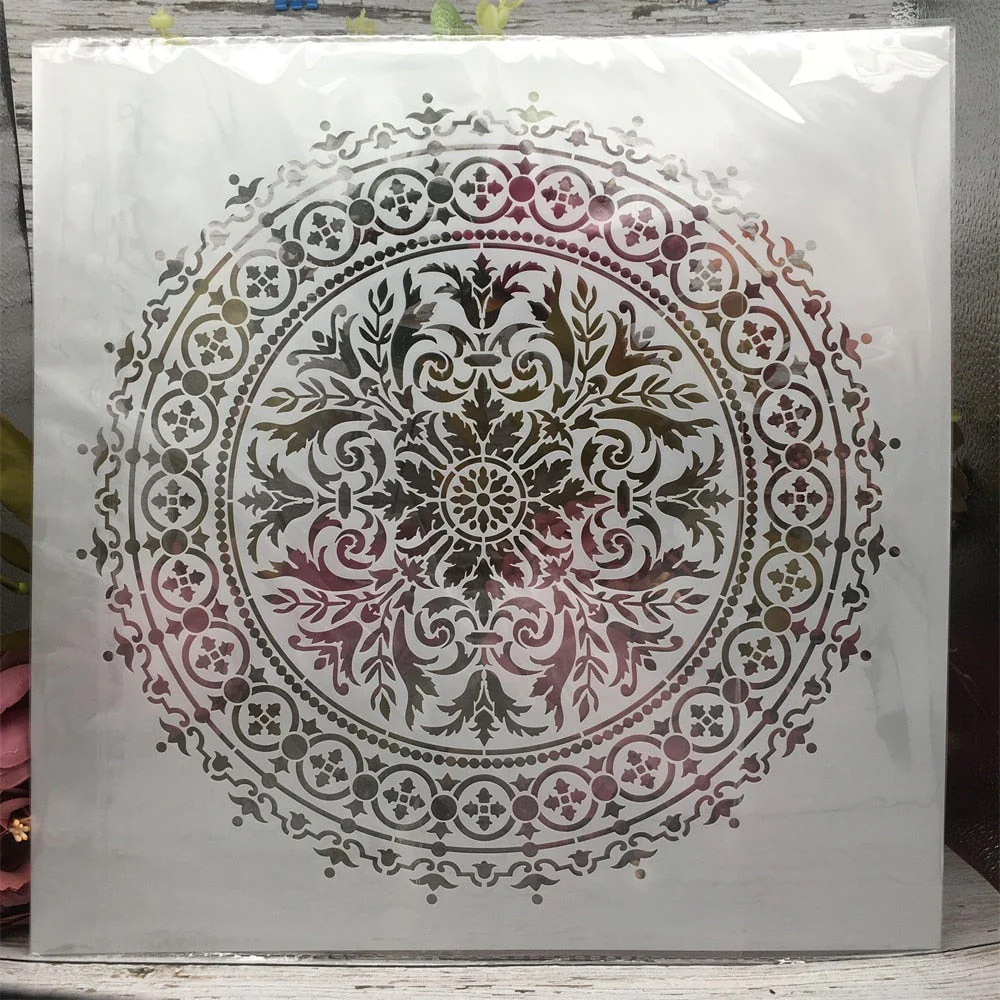 30 x 30cm Classic Geometry Mandala Stencils - 4 Pack - Image 4