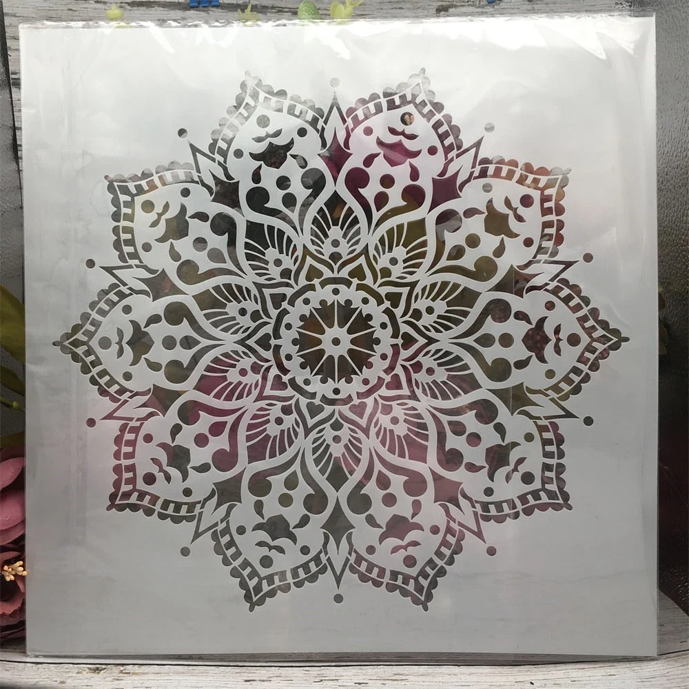 30 x 30cm Classic Geometry Mandala Stencils - 4 Pack - Image 5