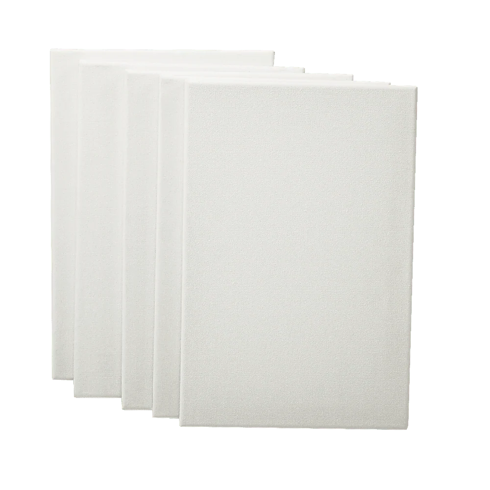 5 pack of 20x30cm Artist Blank Stretched Canvas - Image 5