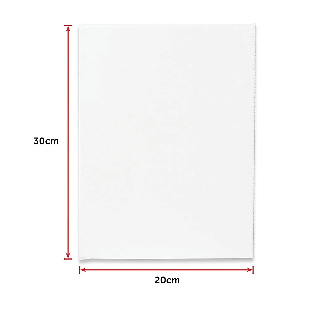 5 pack of 20x30cm Artist Blank Stretched Canvas - Image 8