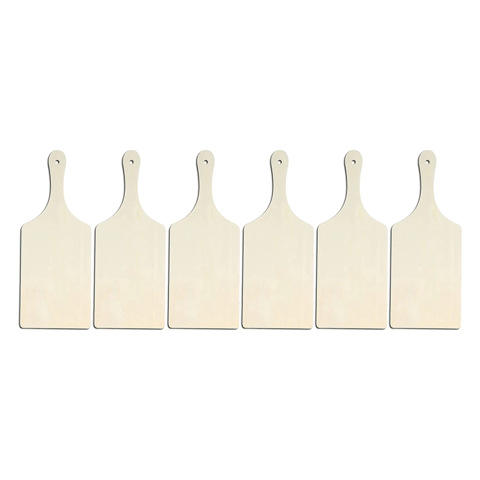 Decorative Wooden Paddle Chopping Board Blanks 6Pcs/Set - Image 4