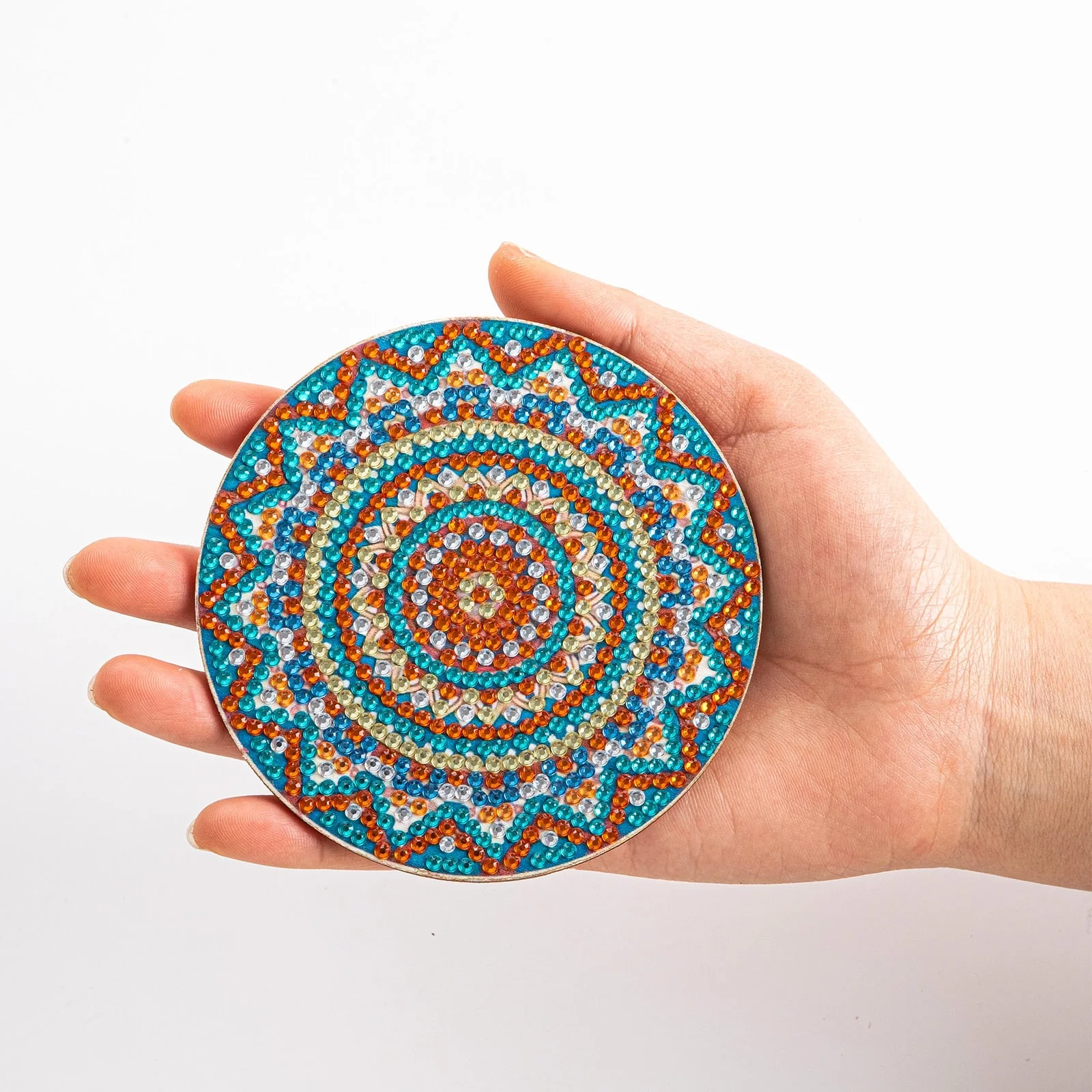 8pc/Sets Diamond Painting Coasters Kits With Holder - Pretty Mandalas - Image 7