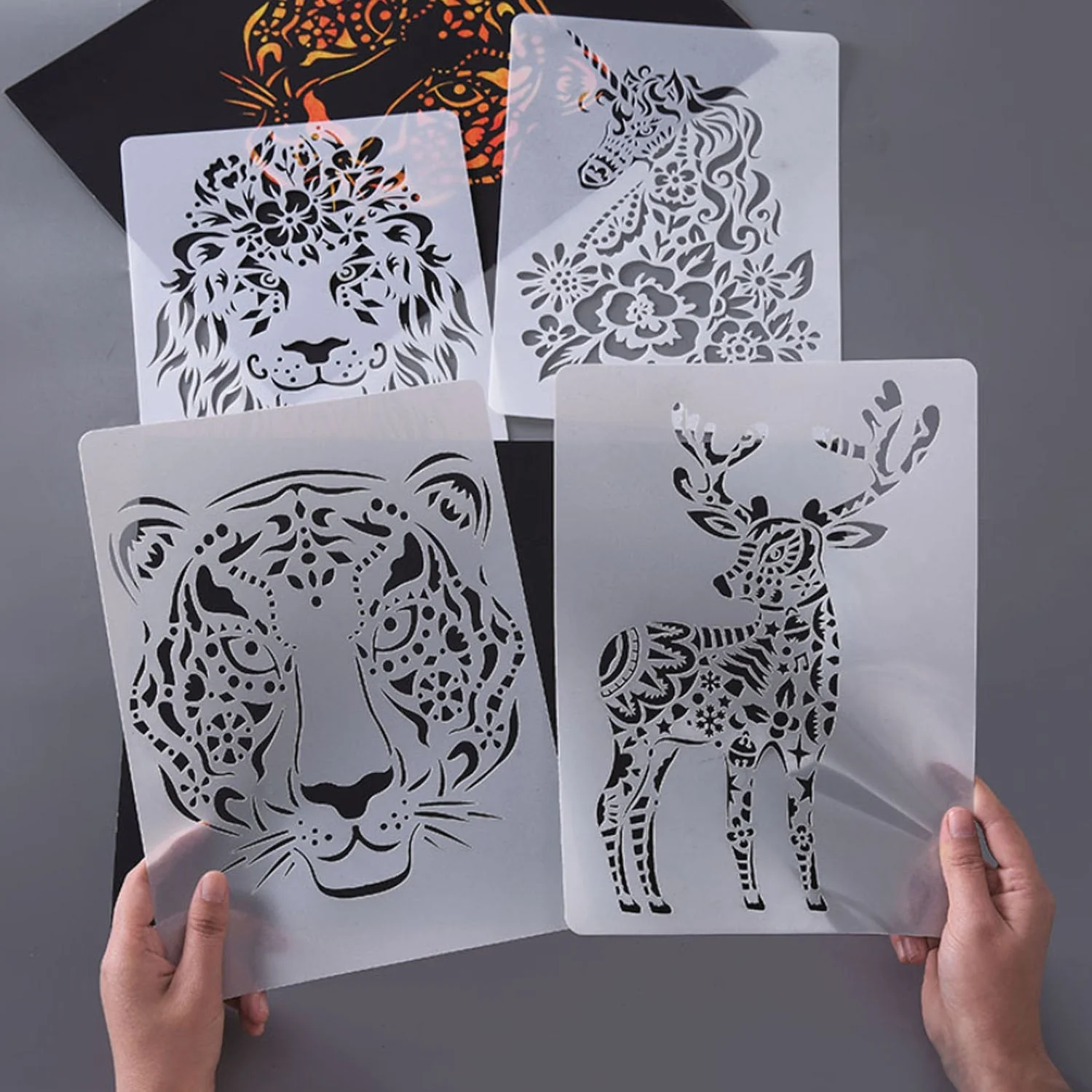 A4 Animal Stencils 10 Pack - Image 3