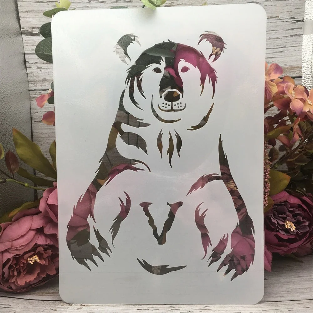 A4 Mandala Animals Art Stencil 12 Pack - Image 10