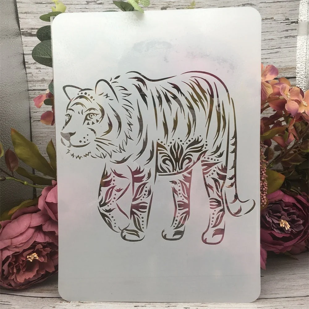 A4 Mandala Animals Art Stencil 12 Pack - Image 13