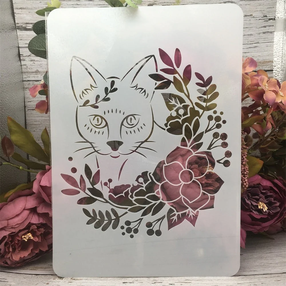 A4 Mandala Animals Art Stencil 12 Pack - Image 16
