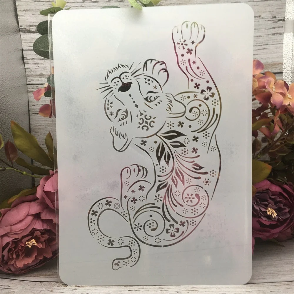 A4 Mandala Animals Art Stencil 12 Pack - Image 4