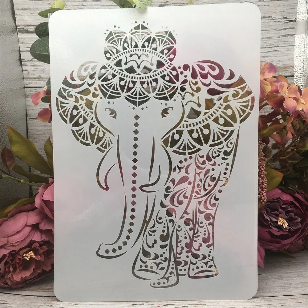 A4 Mandala Animals Art Stencil 12 Pack - Image 5