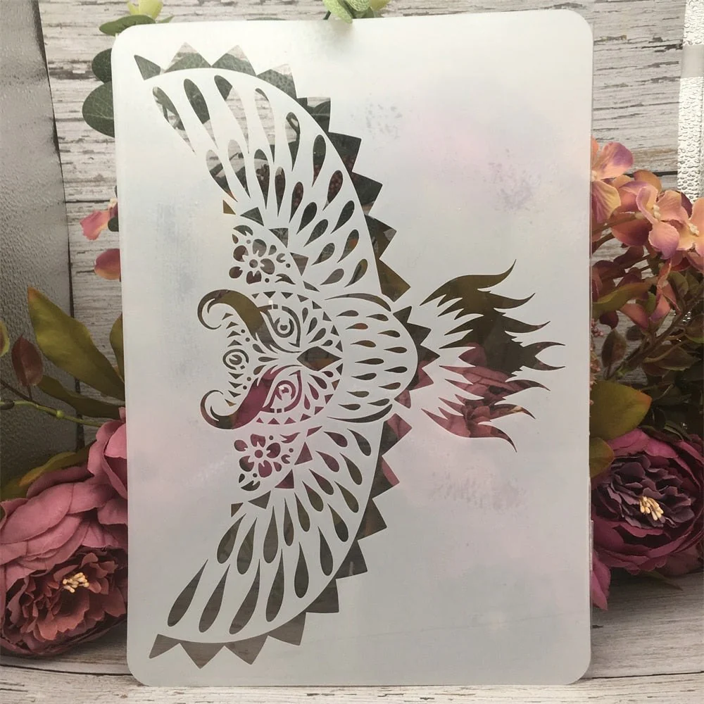 A4 Mandala Animals Art Stencil 12 Pack - Image 6