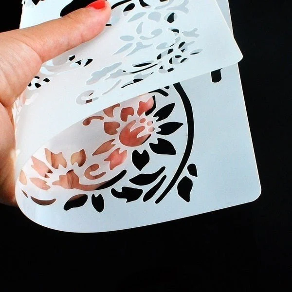 A4 Mandala Sugar Skull Painting Stencils 4 Pack - Image 5