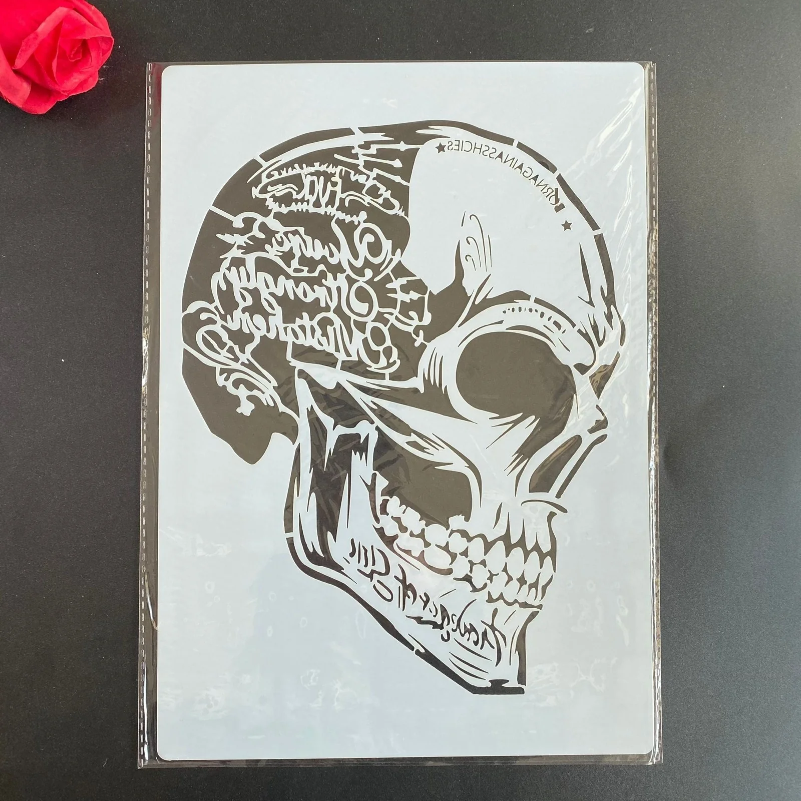 A4 Mandala Sugar Skull Painting Stencils 4 Pack - Image 6