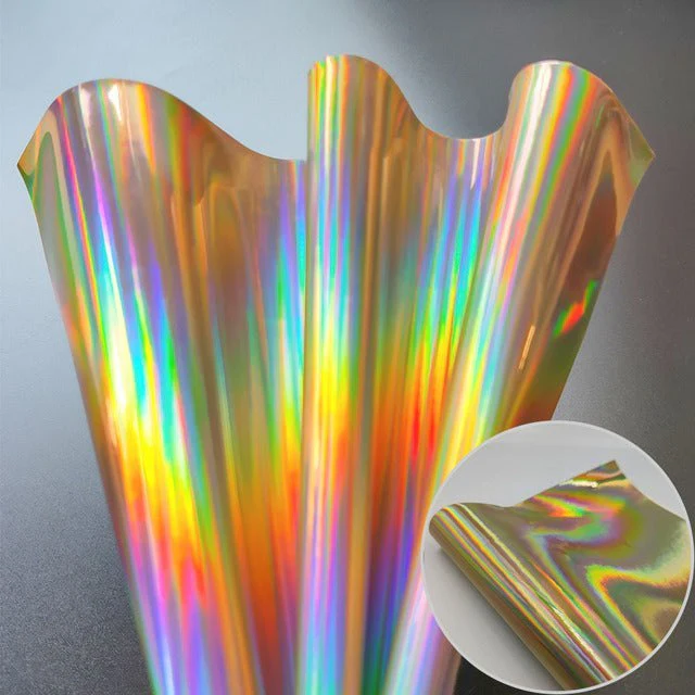 A5 iridescent Rainbow Faux PU Leather Sheet - Image 10