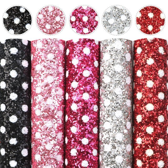 A5 Size Chunky Glitter Faux Leather Sheets Packs - Image 14