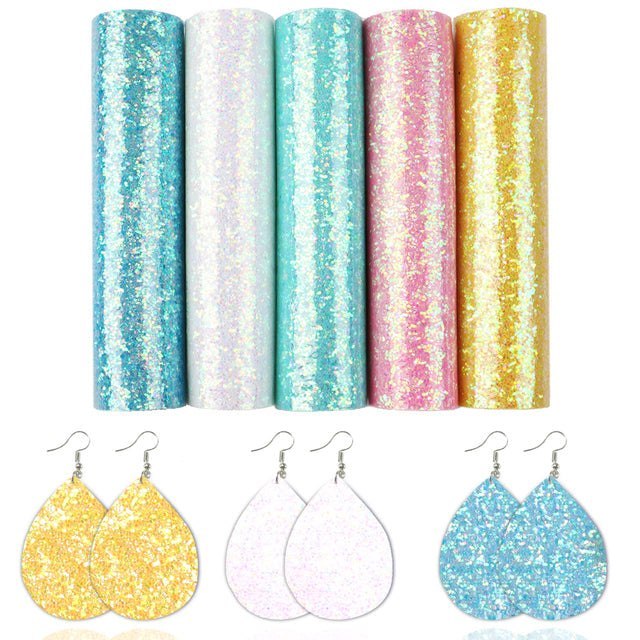 A5 Size Chunky Glitter Faux Leather Sheets Packs - Image 6