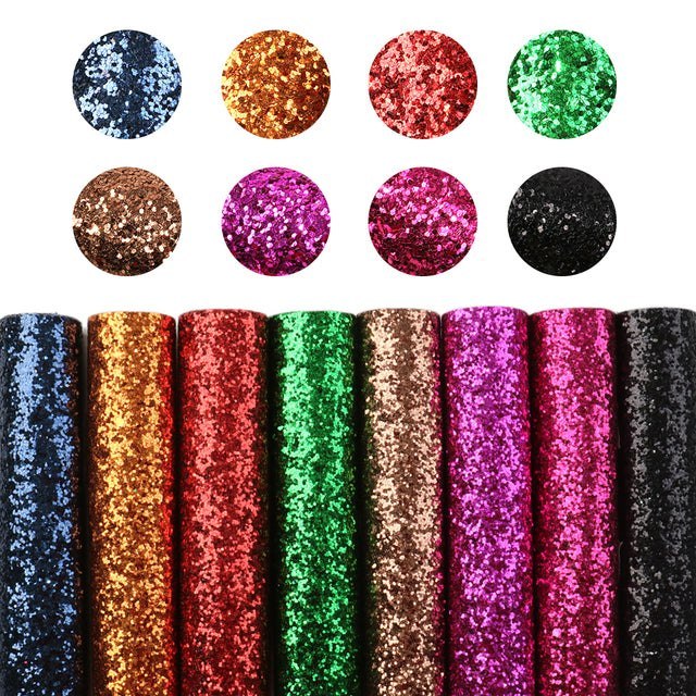 A5 Size Chunky Glitter Faux Leather Sheets Packs - Image 8