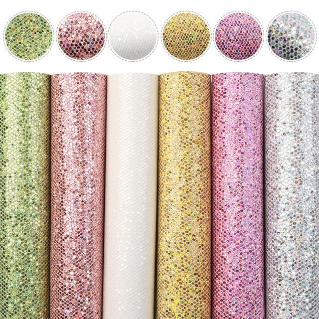 A5 Size Chunky Glitter Faux Leather Sheets Packs - Image 9