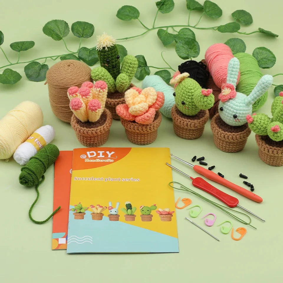 Beginner Crochet Kit - Potted Cactus Plant - Image 14
