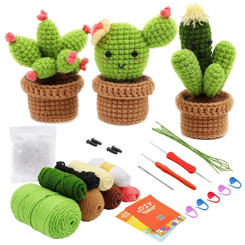 Beginner Crochet Kit - Potted Cactus Plant - Image 9