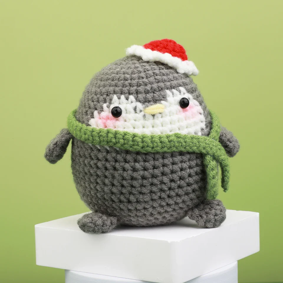 Beginners Crochet Knitting Kit - Winter Penguin - Image 4