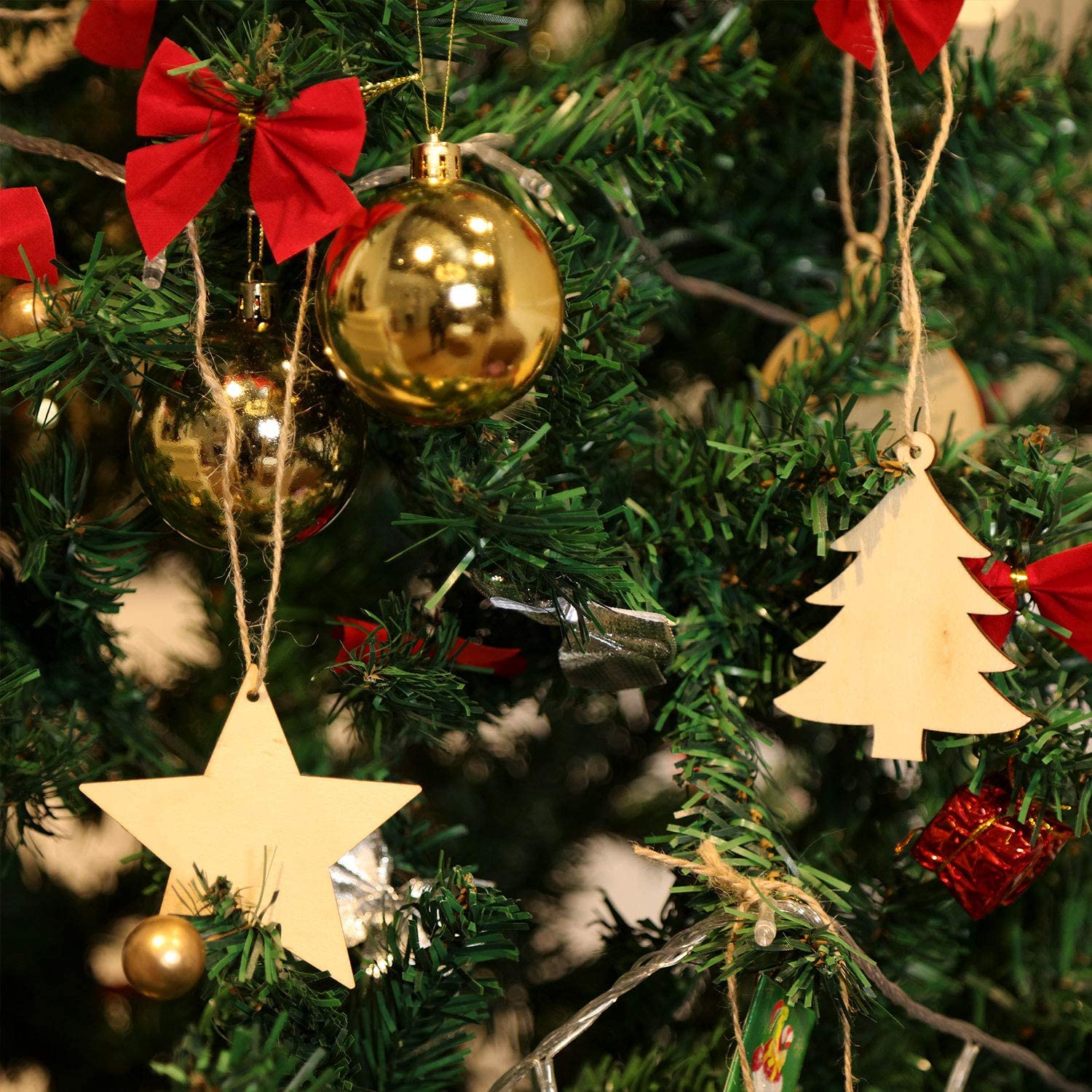 Blank Christmas Tree Hanging Ornaments x 10PCS - Image 12
