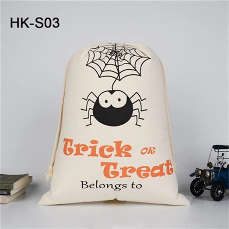 Bulk Halloween Trick Or Treat Canvas Candy Sacks - Image 10