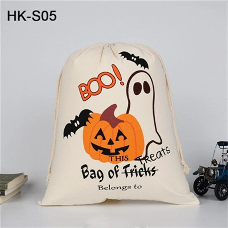 Bulk Halloween Trick Or Treat Canvas Candy Sacks - Image 12