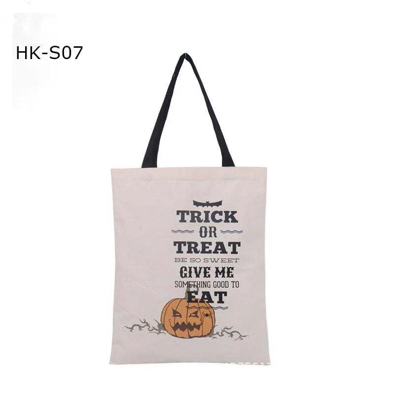 Bulk Halloween Trick Or Treat Canvas Candy Sacks - Image 3