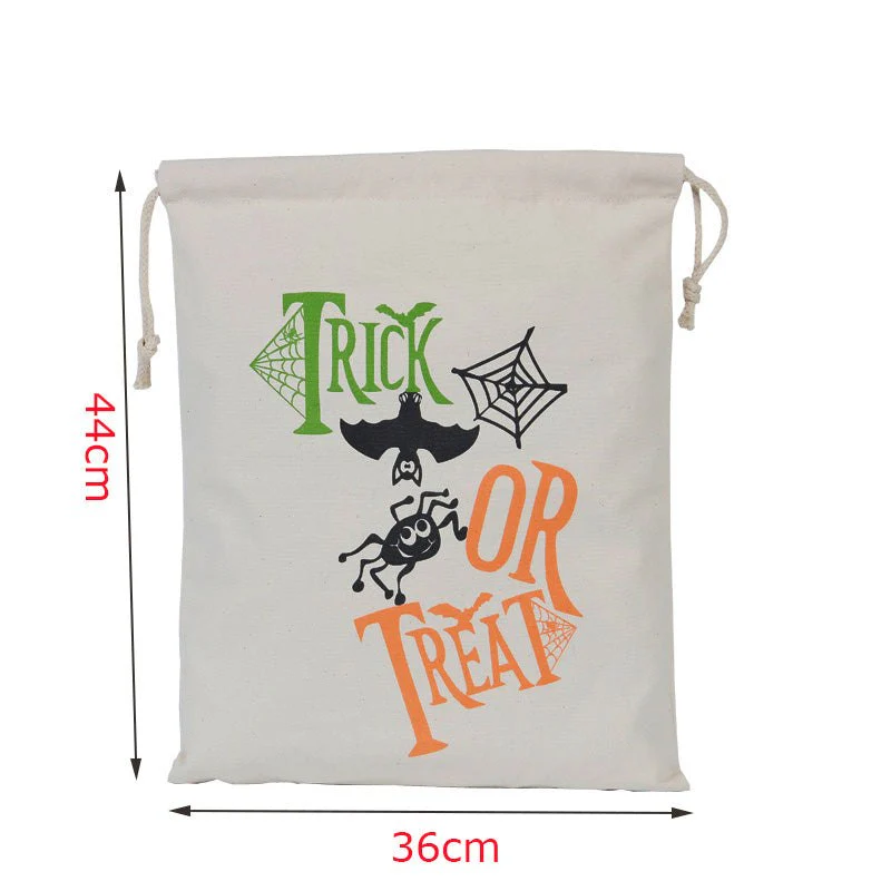 Bulk Halloween Trick Or Treat Canvas Candy Sacks - Image 6