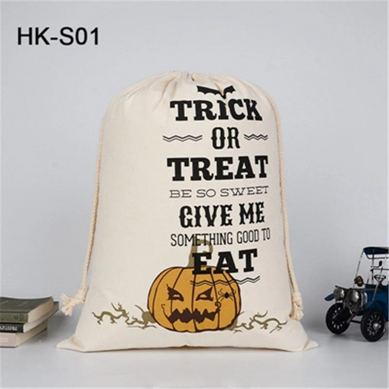 Bulk Halloween Trick Or Treat Canvas Candy Sacks - Image 8