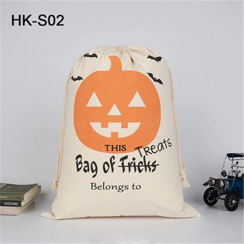 Bulk Halloween Trick Or Treat Canvas Candy Sacks - Image 9