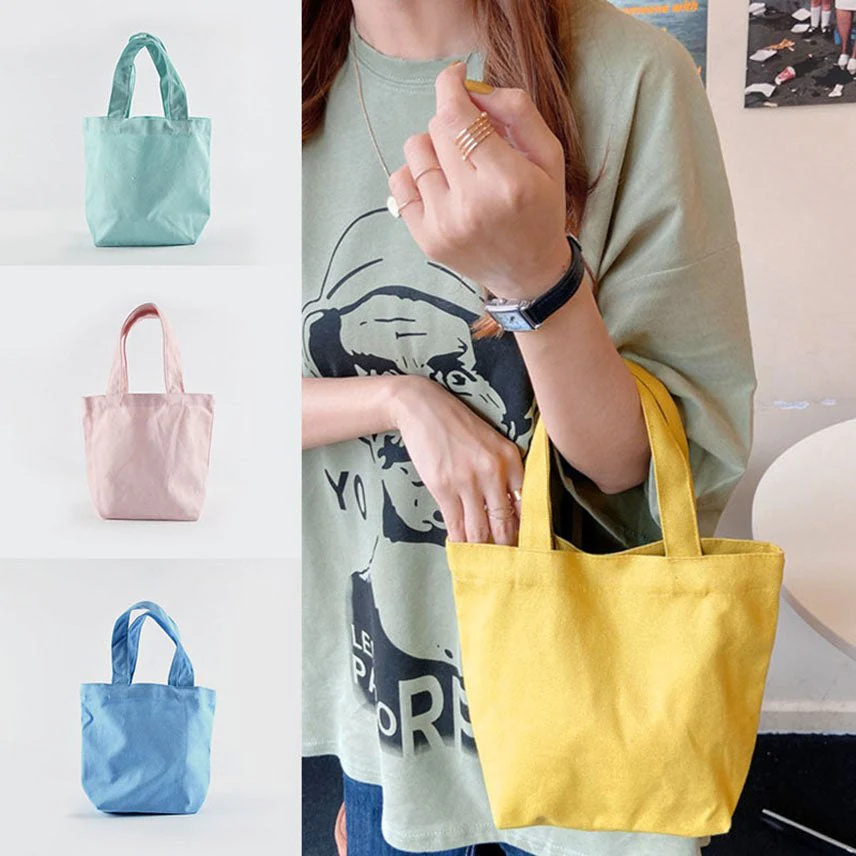 Bulk Small Blank Canvas Tote Bag - Image 13