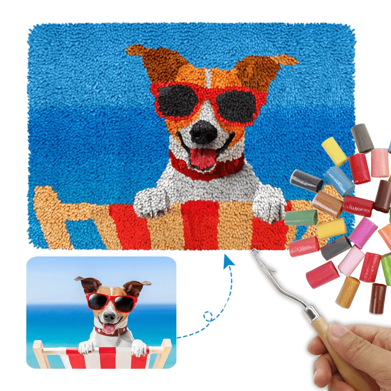 Customised Latch Hook Rug Making Kits - Large Photo - Image 10