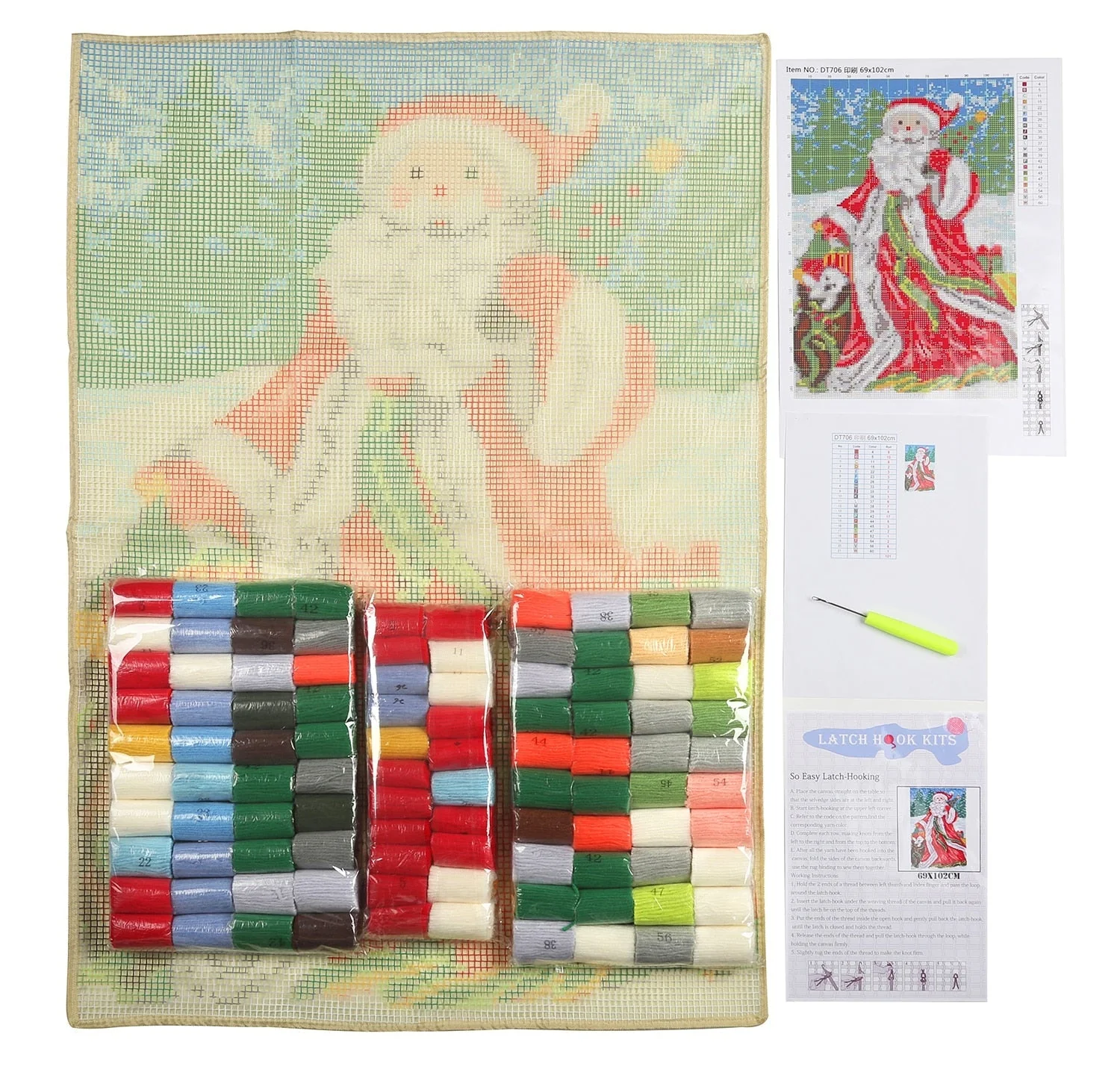 Customised Latch Hook Rug Making Kits - Large Photo - Image 5