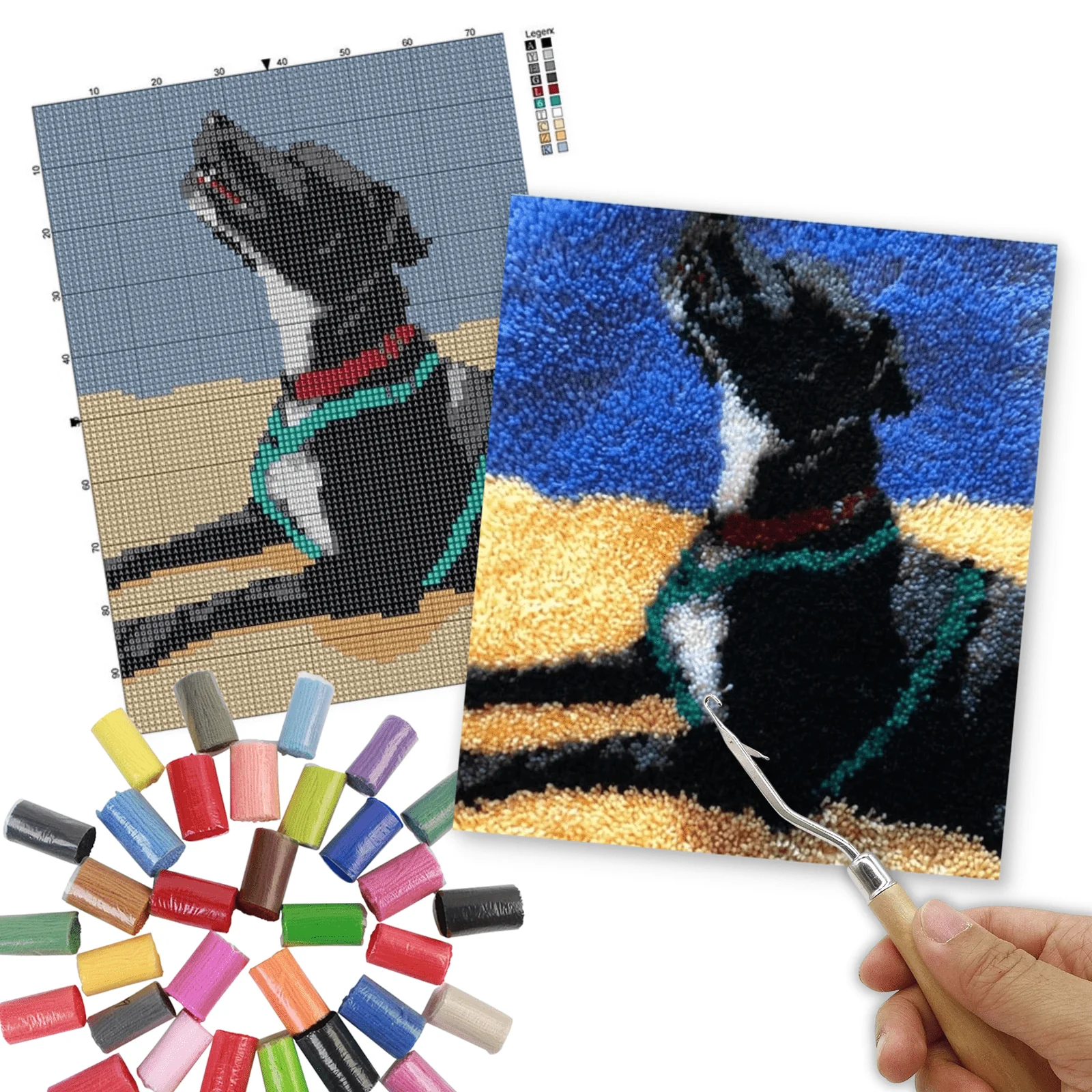 Customised Latch Hook Rug Making Kits - Large Photo - Image 9