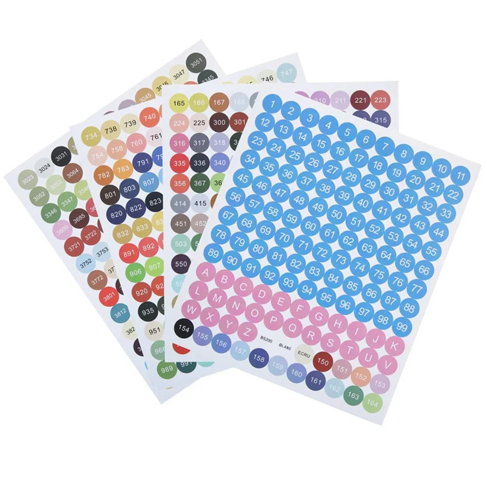 Diamond Painting Coloured Sticker Labels - 447 DMC - Image 6