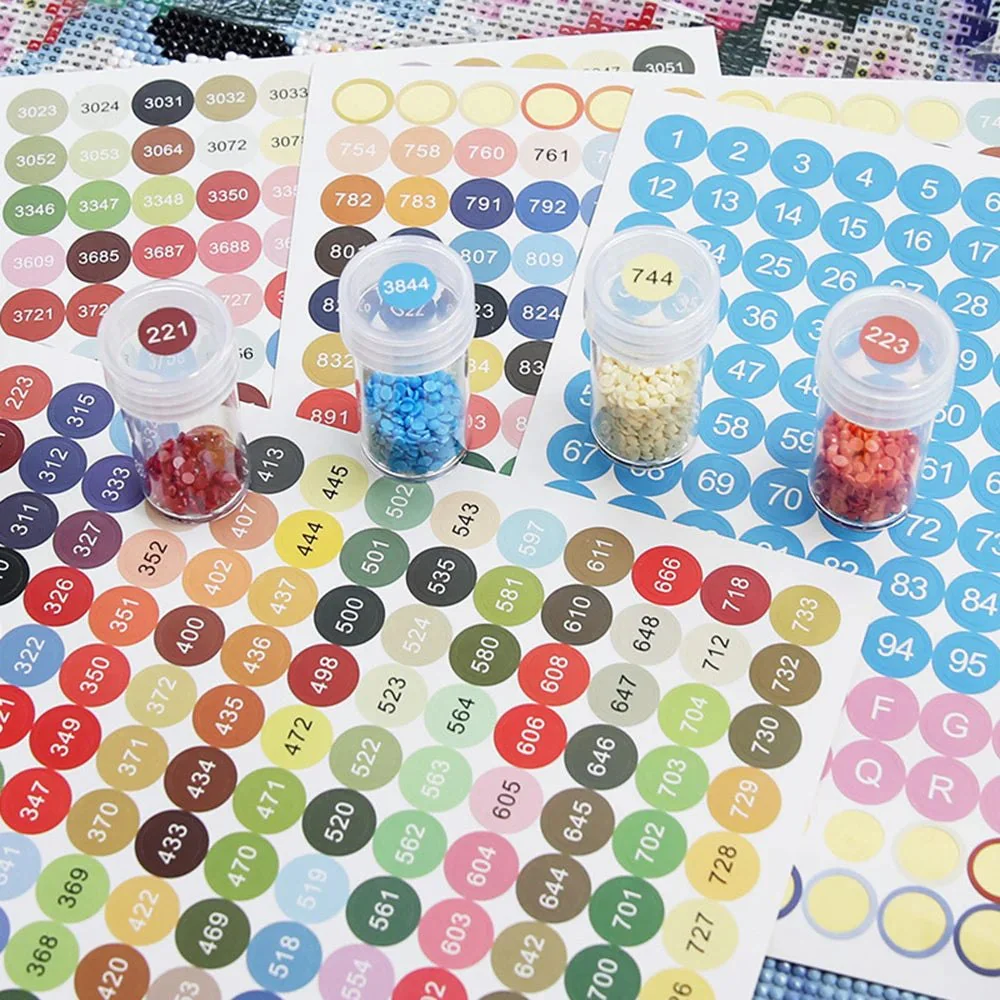 Diamond Painting Coloured Sticker Labels - 447 DMC - Image 7