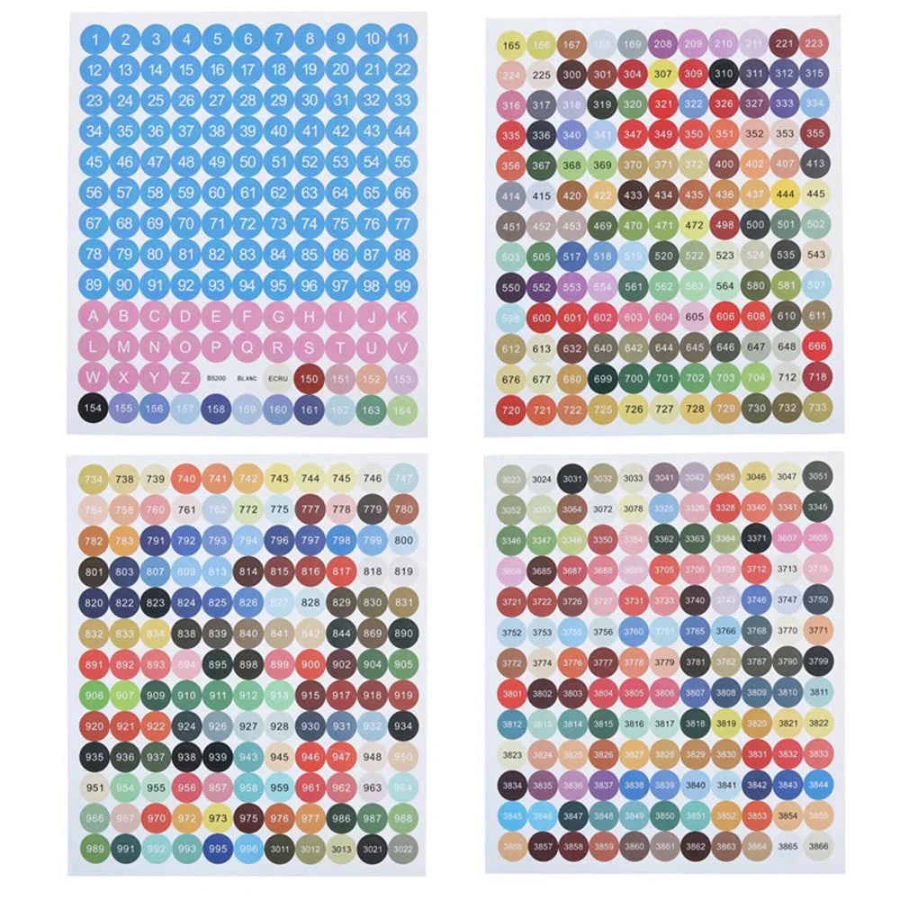 Diamond Painting Coloured Sticker Labels - 447 DMC - Image 8