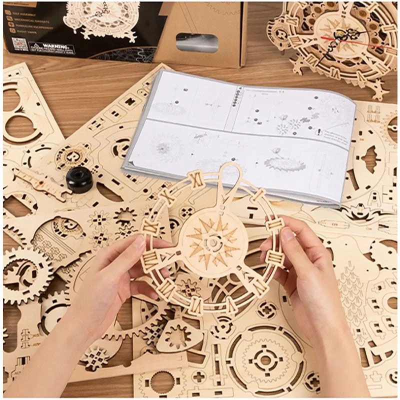 DIY 3D Wooden Owl Clock Model Kit - Image 11